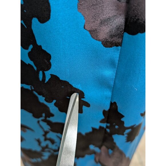 Dries Van Noten Silk Babydoll Slip Dress Sz 36 US 4/6 Blue Black Luxury - Picture 11 of 16